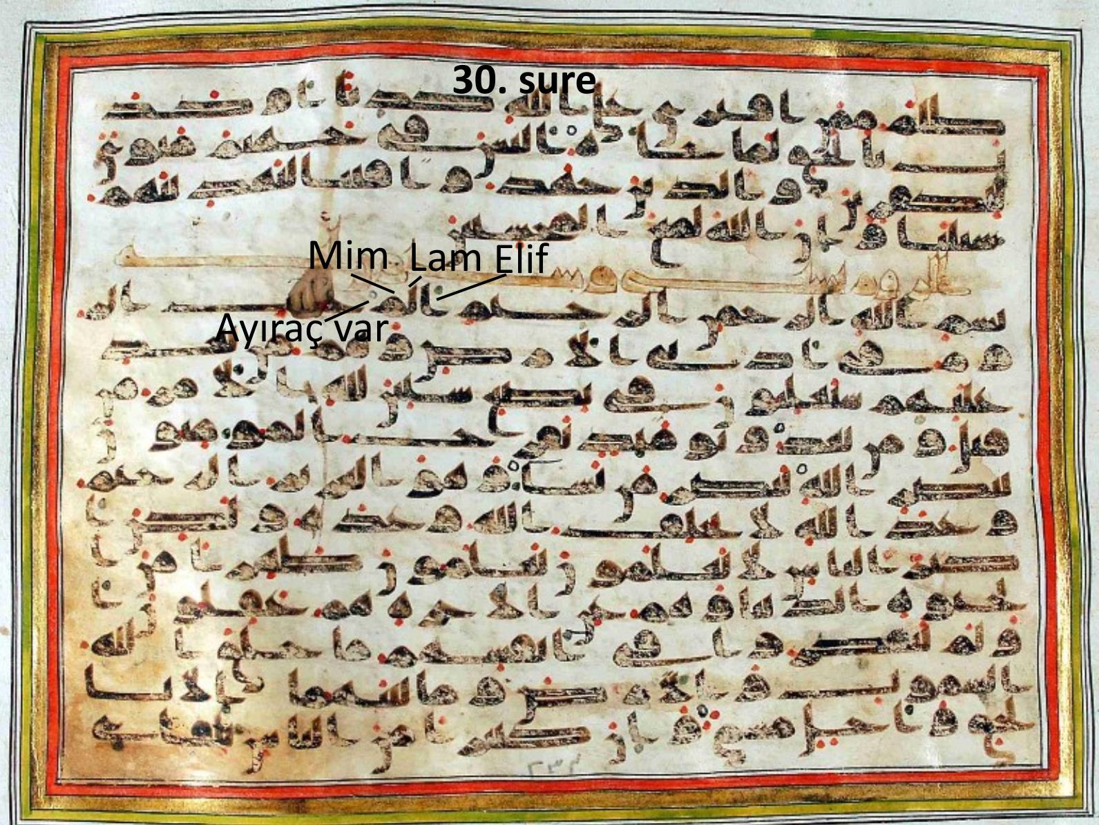 Corpus Coranicum 30 Elif Lam Mim