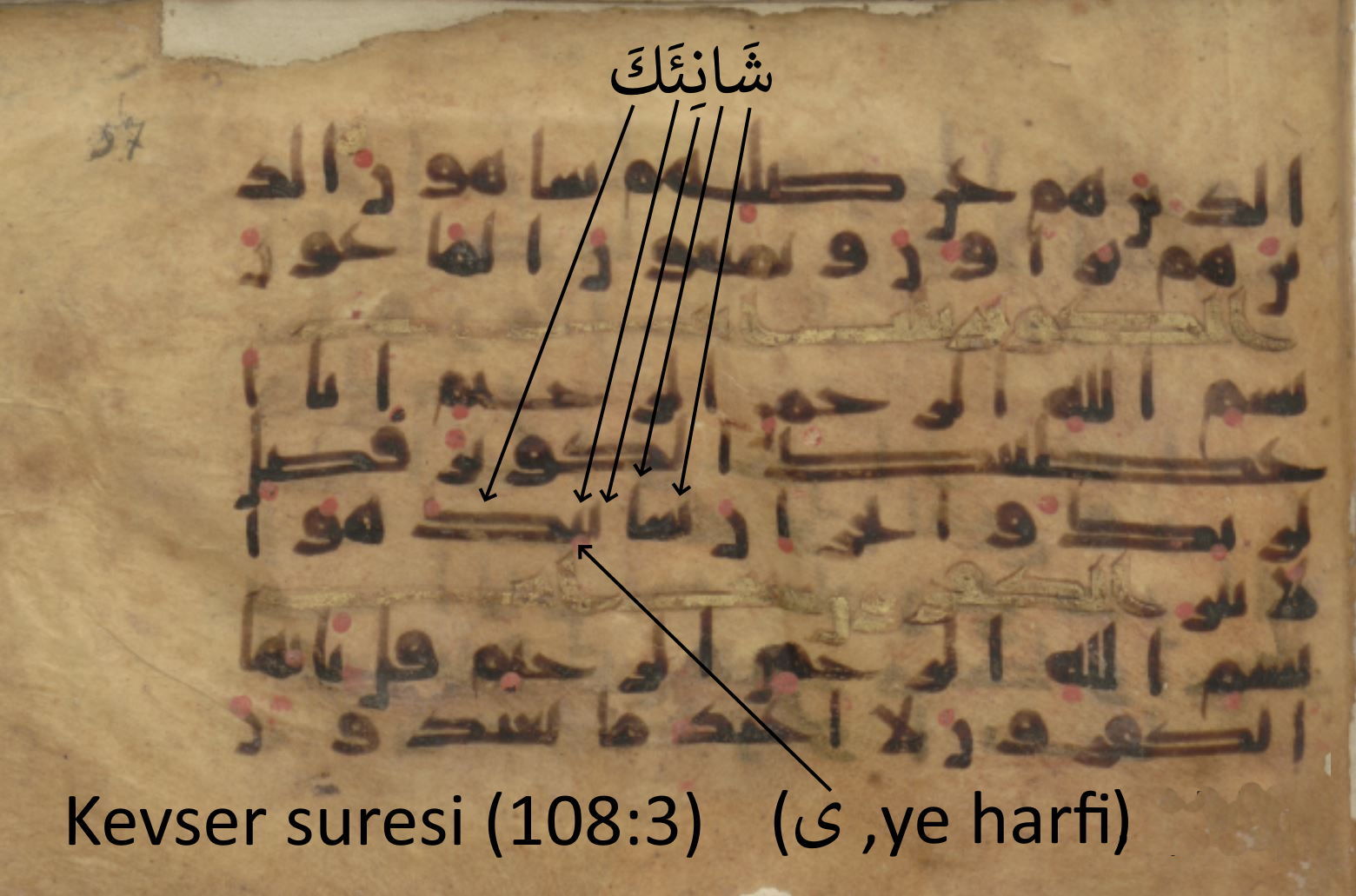 kevser suresi ye harfi saymama Berlin, Staatsbibliothek Wetzstein II 1925 (Ahlwardt 364)