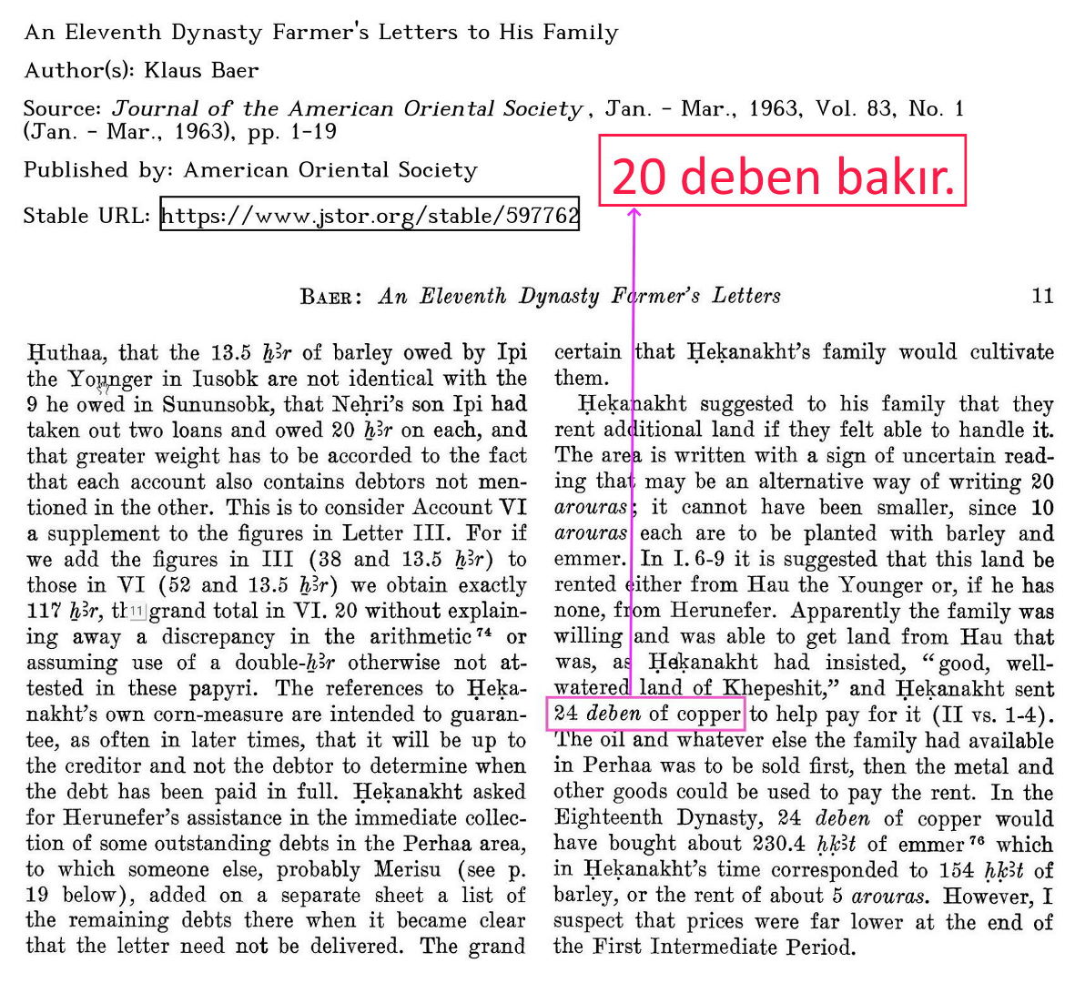 20 deben dirhem eski misir yusuf peygamber kole pazari satildi